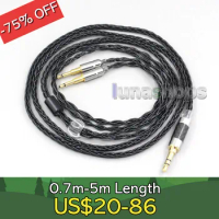 8 Core OCC Silver Mixed Headphone Cable For Oppo PM-1 PM-2 Planar Magnetic 1MORE H1707 Sonus Faber Pryma LN006456
