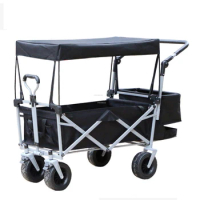Creative Outdoor Camping Garden Carts Folding Carts with Wheels Portable Beach Cart Extension Wheels Trolley Home Shopping Cart