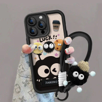 2026 Coffee Coal Ball Doll Compatible with OnePlus 13 Phone Case ACE3Pro Lanyard 12 Cartoon 11 Cute 