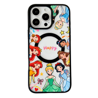 เคสโทรศัพท์แม่เหล็ก สไตล์ Ins ธีมเจ้าหญิงดิสนีย์ หิมะ Y2K เข้ากันได้กับ iPhone 13, 12 Pro Max, 17, 1