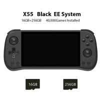 POWKIDDY X55 Retro Handheld Game Console 5.5Inch Screen 16GB 256GB