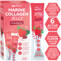 Biofinest Marine Collagen Jelly Supplement - Patented Grape Melon Extract Glutathione Rice Germ Cera