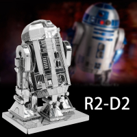 3D metal model kits puzzle金属拼装模型3D立体拼图R2D2机器人