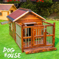 Large Puppy Accessories Dog House Pet Cage Modular Outdoor Kennel Dog House Villa Casa Para Perros Dog Crate Furniture YN50DH