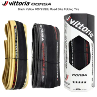 VITTORIA CORSA CONTROL 2.0 Tire for Road Bike Foldable Open Tire 700CX25C/28C 320 TPI Cycling Black Yellow Road Bicycle Tyre