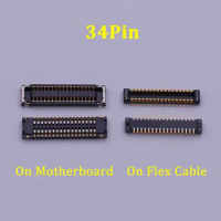 2pcs 34pin For Huawei Y6s Y7 2019/Y6 Y7 Pro 2019/Y6 Y7 Prime 2019/Y6S Y98S/Y9 2019 LCD Display FPC Connector On Board Flex Cable