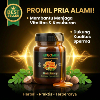 Madu Hergomen Madu Penyubur Sperma Atasi Sperma Encer 200ml/245Gram Asli Madu Herbal