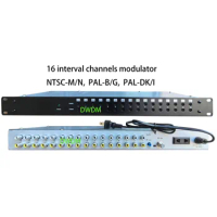 free shipping 16 in 1 NTSC modulator, 16 channels cable TV analog modulator, AV to RF, hotel factory TV front-end equipment