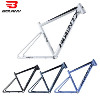 Bolany 700C Rode Bike Frame Ultralight Aluminum Alloy Internal Routing Mountain Bike 142x12mm Thru Axle Racetrack Bicycle Frame