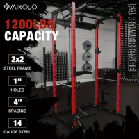 ments, Dip Bars, Pull Up Bars, and J-Hooks, Heavy Duty Home Gym Equipment for Strength Training and Weightlifting, Sturdy Squat