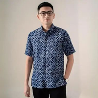 Lavite - Mandalas Kemeja Batik Pria Premium Lengan Pendek INT S