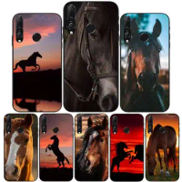 Horse animal painting pattern Phone Case For Huawei Y9 Y7 Y5 Y6 Prime 2019 Y9s Mate 30 20 10 Lite 40 Pro Nova 5t Silicone Cover