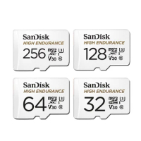 SanDisk MAX ENDURANCE Micro SD Card 32GB 64GB 128GB 256GB High-speed Reading and Writing Video Surveillance U3 V30 4K for Drones