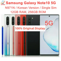 Samsung Galaxy Note 10 5G N971N Note10 6.3" 12GB RAM 256GB ROM Octa Core NFC Exynos 9825 Triple Camera Original Cell Phone