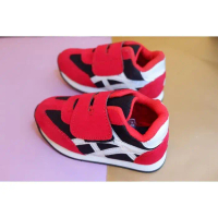 Sepatu Sport Anak Motif Asic Merah Hitam - Merah Hitam, 26