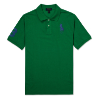Polo Ralph Lauren RL 熱銷刺繡大馬短袖POLO衫(青年款)-深綠色