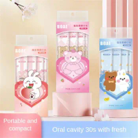 10 Pcs 10ml Disposable Portable Probiotic Mouthwash Mixed Fruit Flavor Cute Spray Remove Bad Breath Fresh Breath Oral Care