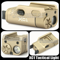 美式XC1 LED強光戰術電筒Light戰術頭盔側20mm導軌頭盔燈沙色