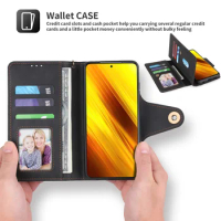 New Style Leather Flip Wallet Case For XiaoMi 12T 11T Mi Poco X3 F3 M4 X4 Pro NFC RedMi Note 11 11S 10 10S Pro 5G Card Slot Phon