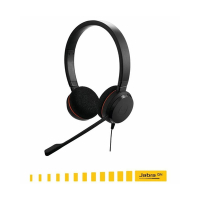 Jabra Evolve 20 耳罩式商務會議耳機麥克風(遠距教學頭戴式立體聲耳機麥克風)