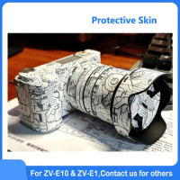 Anti-Scratch Decal Skin Vinyl Wrap Film Camera Protective Sticker Coat For Sony ZV-E10 ZV-E1 ZVE10 ZVE1 E10 E16-50 Lens Skin