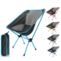 Portable Camping Foldable Chair Fishing Beach Travel Lounges Folding Ultralight Nature Hike Relaxing Outdoor Lightweight Chairs