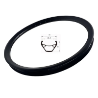 Electric Bicycle 20 Inch 406 Rim Bike Widen 13G Plug 36 Hole Double Layer Black Disc Brake Ring6999