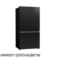 全館領券再折★日立家電【HR4N9713DFSVAGBKTW】四門十字對開HR4N9713DFSVA冰箱(含標準安裝)