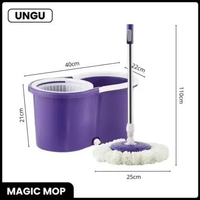 SKY - Alat Pel Lantai Super Flap Mop MAGIC MOP / Scratch Cleaning Mop / Magic Mop Ungu 1 Set