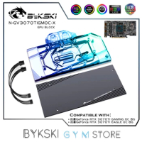 Bykski GPU Block For GIGABYTE RTX 3070TI GAMING/EAGLE OC Graphics Card With Backplane,GPU Water Cooler N-GV3070TIGMOC-X
