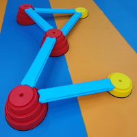 免運+開發票 建構平衡組構建島獨木橋觸覺步道幼兒園戶外兒童玩具感統訓練器材