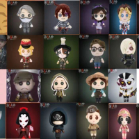 Game Identity V Cosplay Mascot Plush Change Suit Dress Up Clothes Stuffed Doll Toy Cartoon Plushie