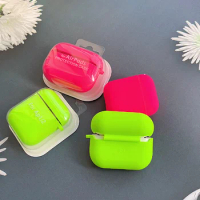 Buds 2 Pro Case Neon Green Silicone Cases for Samsung Galaxy Buds Live/Pro/2 Liquid Fluorescence Hot Pink Silicone Hook Cover