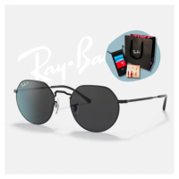【RayBan 雷朋】圓形膠框偏光太陽眼鏡(RB3565-002/48 53mm)