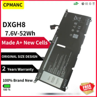 CPMANC DXGH8 Laptop Battery For Dell XPS 13 9380 9370 7390 For Dell Inspiron 7390 2-in-1 7490 G8VCF H754V 0H754V P82G 52WH
