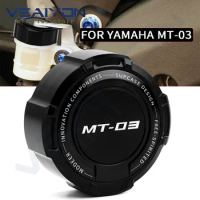 For YAMAHA MT03 MT 03 MT-03 2016 2017 2018 2019 2020 2021 Motorcycle accessories Rear Brake Fluid Cylinder Reservoir Cap Cover