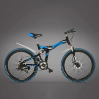Big Discount for New Type, 21 Speeds, 24/26 inches, Folding Bike, Lockable, Full Suspension, Double Disc Brake, Mountain Bike.