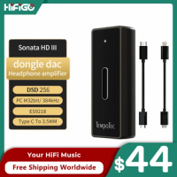 TempoTec Sonata HD III Headphone Amplifier USB DAC Type C / Lightning To 3.5mm AMP for Android/ iPhone IOS/PC/MAC/HiBy App