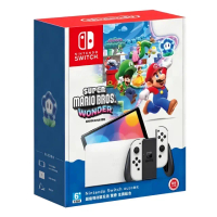 【Nintendo 任天堂】Switch OLED款式 超級瑪利歐兄弟 驚奇 主機組合(台灣公司貨-中文版)