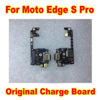 Original USB Charging Port Charge Board For Motorola Moto Edge S Pro / Edge 20 Pro Plug Microphone Flex Cable Plate Replacement