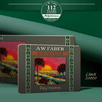 Faber Castell A.W.Faber Polychromos Oily Colored Pencils 12/24/36 Colors Anniversary Commemorative Professional Colored Pencils