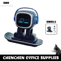 EMO2.0 Smart Robot Intelligent Emotional Emopet AI Robots OTA Alloy With Wide-angle Camera 5W Wireless Charger For Child Gifts