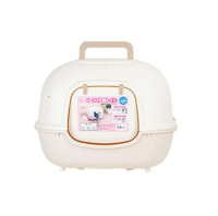 IRIS 全封閉式蛋形貓砂盤WNT-510 ( 茶色+白色)#Dadadi
