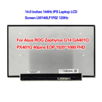 14.0 inches 144Hz IPS Laptop LCD Screen LM140LF1F02 120Hz For Asus ROG Zephyrus G14 GA401Q PX401Q 40pins EDP 1920*1080 FHD