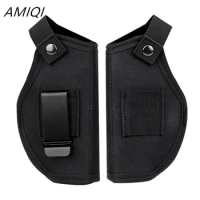 AMIQI Universal Tactical Gun Holster Concealed Carry Holsters Belt Clip Case Gun Holster Airsoft Gun Bag All Size Handguns Waist