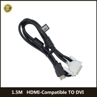 1.5M Computer Cable adapter HDMI-compatible to DVI Female to Male 1080P 3D For Samsung for LCD DVD HDTV XBOX Laptop