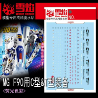 Decal Dấu Trượt Nước, XUEYAN XY / SNOW FLAME MG-134 MG F90 C loại và T loại, XYMG134