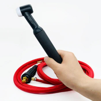 WP26 WP26F WEP26V WP26FV Quick Connect tig torch weld Gas-Electric Integrated Red Hose Cable Wires 3.7M 35-50 Euro Connector