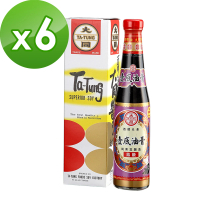 【西螺大同醬油】鳳級壼底蔭油膏x6入(手工粹釀180天)