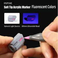 DSPIAE Environment-Friendly Water-Based Soft Head Marker Fluorescent Colors For Gundam Military Model Painting